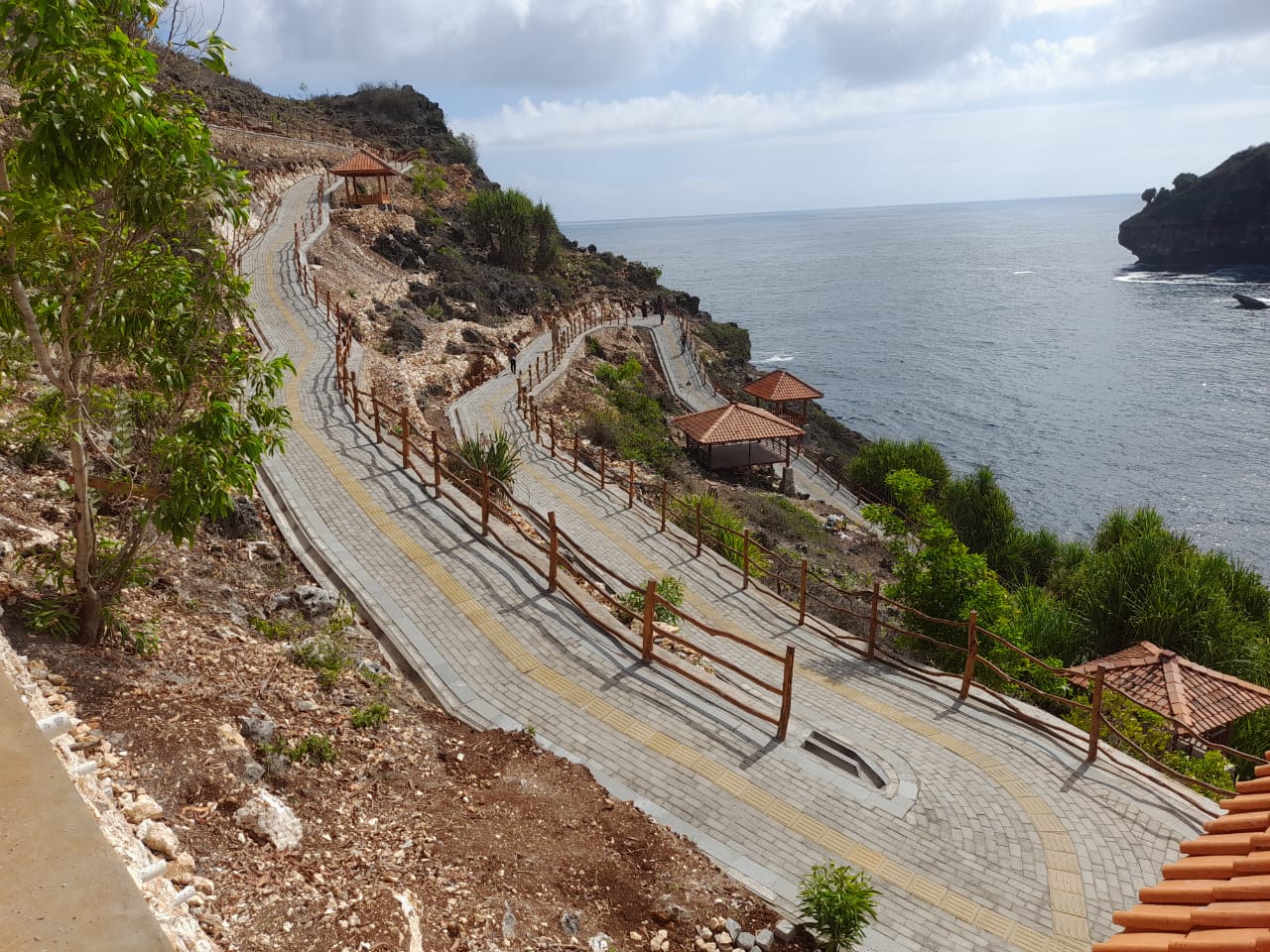 Suasana Pantai Klothok Kecamatan Paranggupito, Kabupaten Wonogiri belum lama ini.
