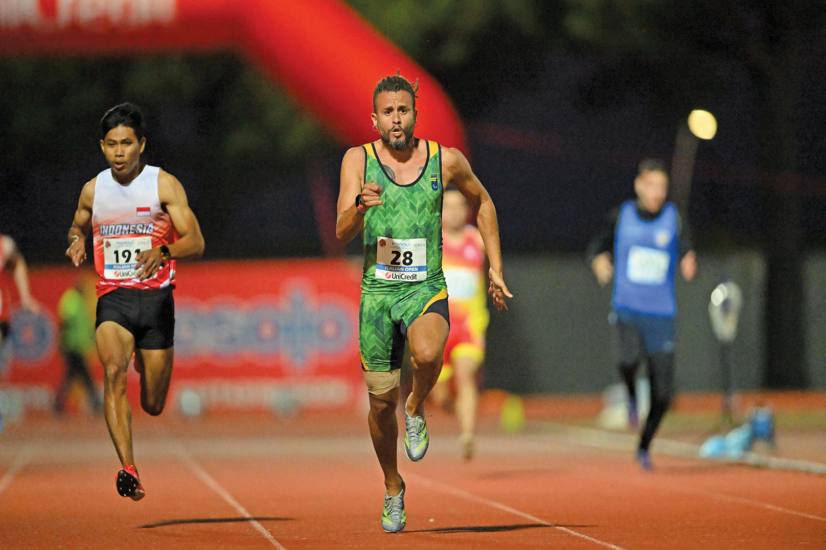 Sprinter Indonesia Saptoyogo Purnomo tampil di World Para Athletics Grand Prix Italian Open 2024.