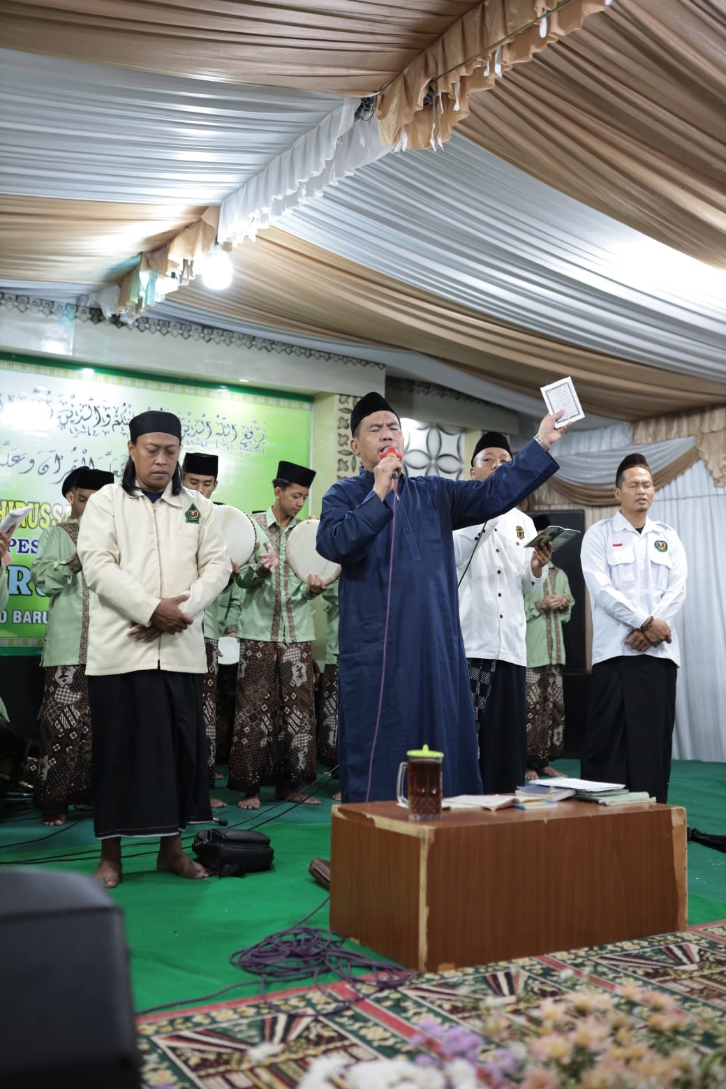 Kegiatan zikir di Pondok Pesantren Assalafiyah Kelurahan Bejen, Kecamatan/Kabupaten Karanganyar. (Dokumentasi Pribadi)