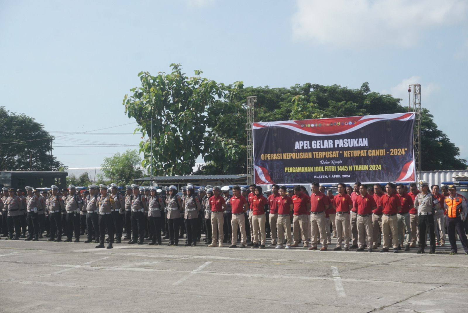 Apel persiapan pengamanan Lebaran Polres Klaten