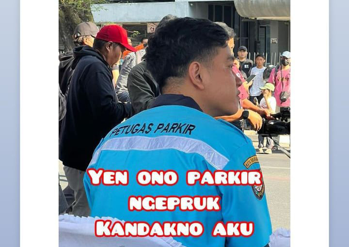 Capture status Instagram Gibran soal parkir.