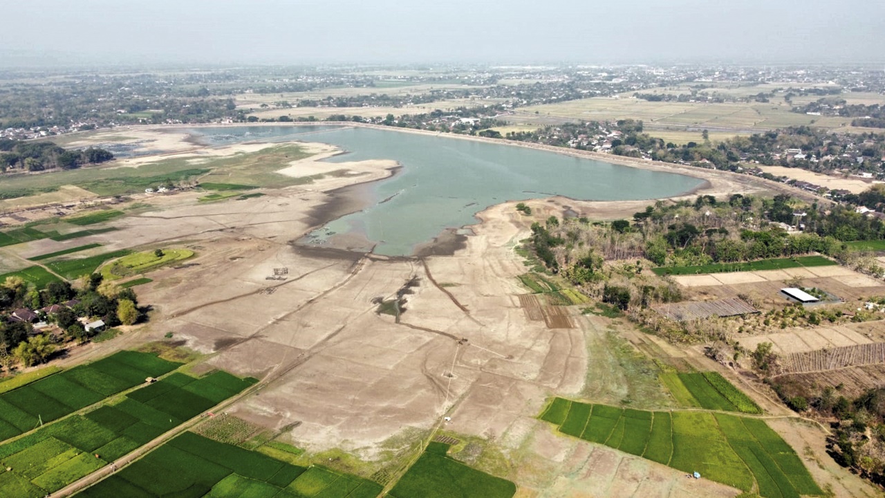 IKONIK: (dari atas) Wajah baru ekowisata Waduk Mulur di Desa Mulur, Kecamatan Bendosari, Kabupaten Sukoharjo