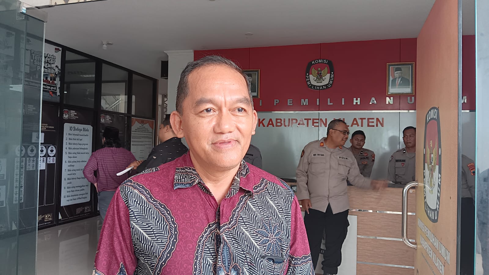 Ketua KPU Klaten Primus Supriono