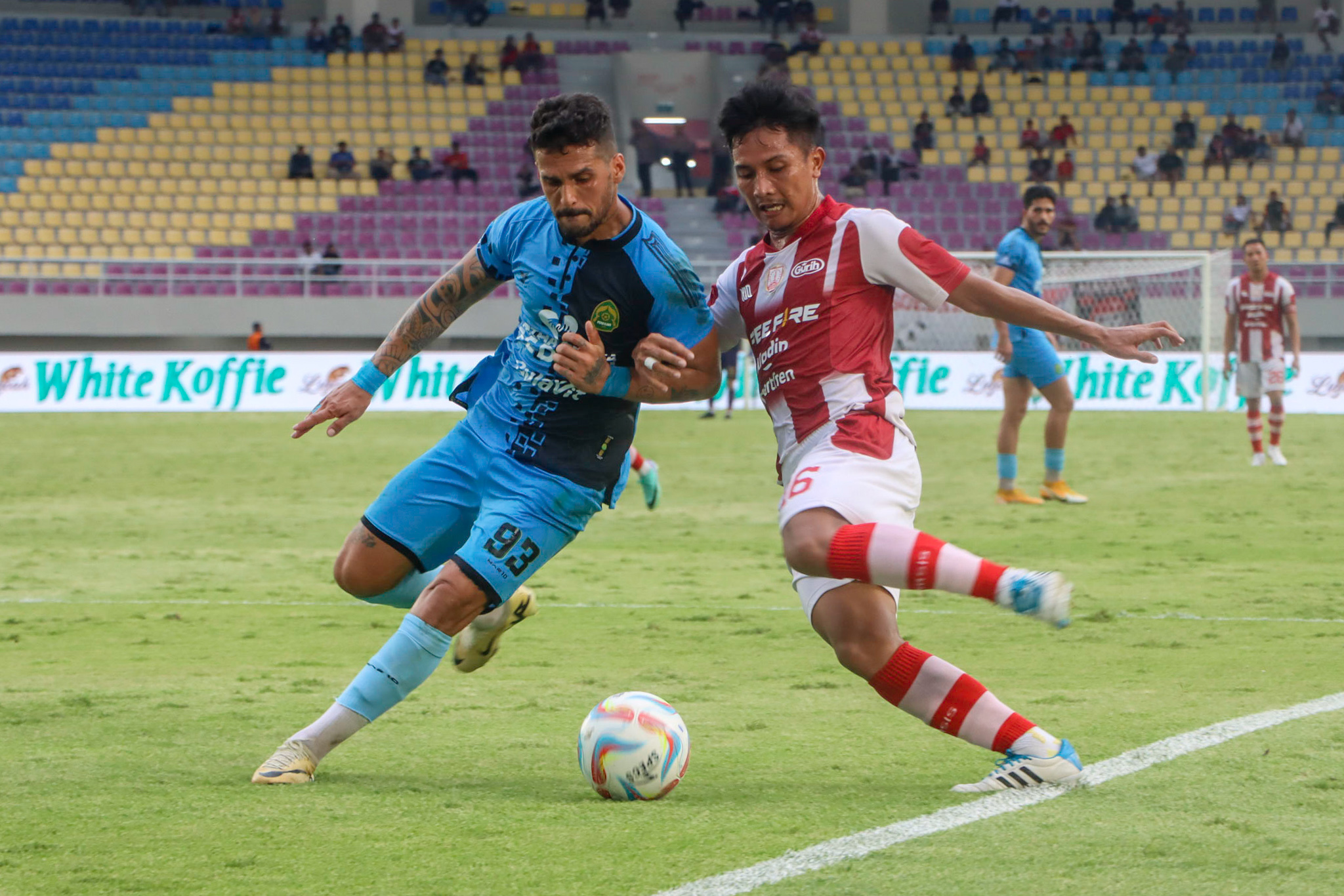 Laga Persis Solo melawan Persikabo 1973 di Stadion Manahan, 22 April 2024.