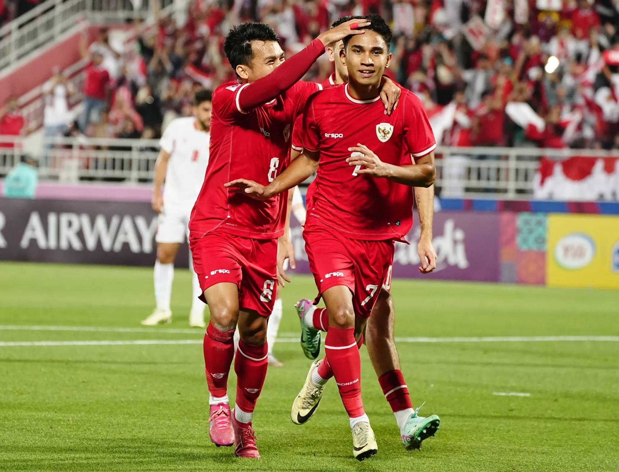 Timnas Indonesia U-23 saat laga melawan Yordania di Piala Asia U-23 2024. (PSSI)