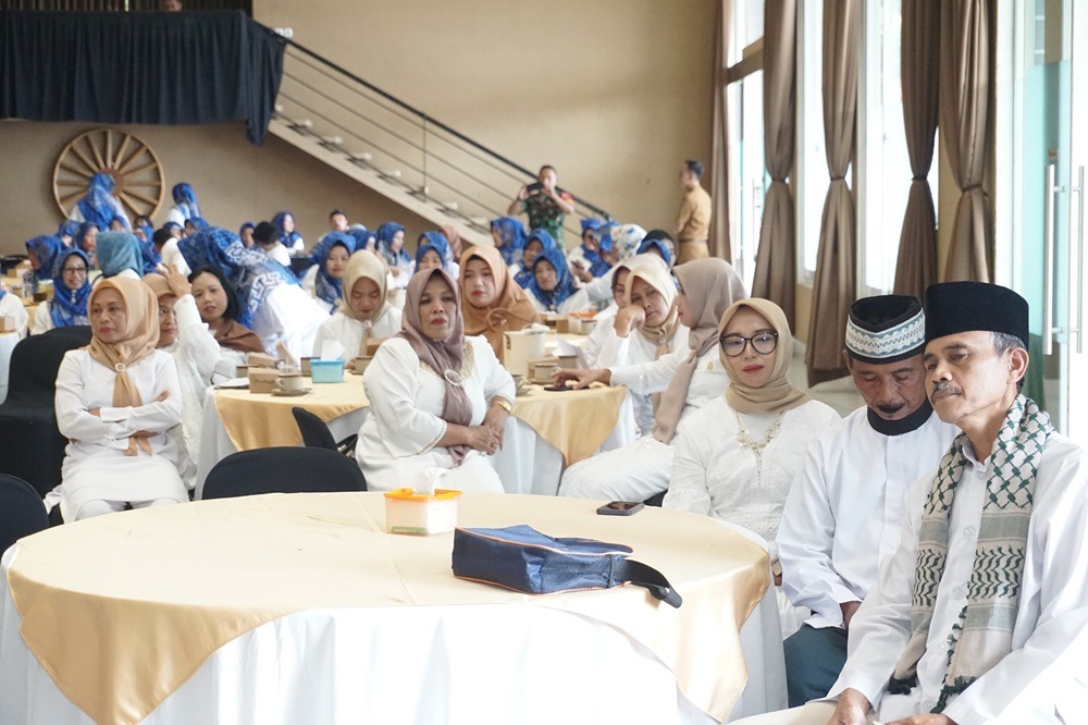 Suasana halal bihalal PHRI Karanganyar, Senin (22/4/2024).