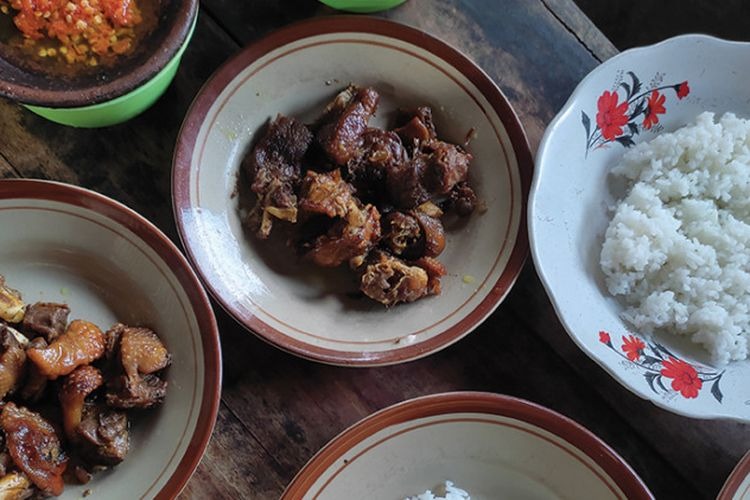 Menu rica mentok di Rumah Makan Mbak Ning