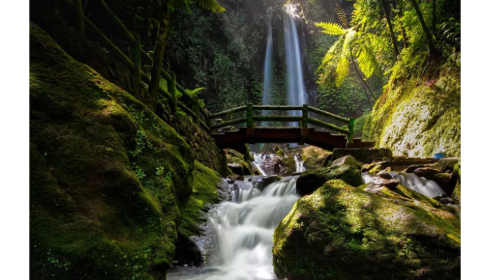 Keindahan air terjun Jumog.