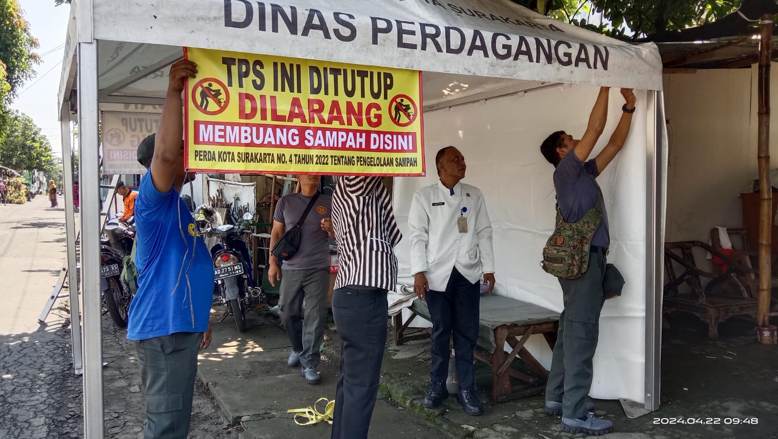 TPS Norowangsan, Laweyan, Solo, resmi ditutup.