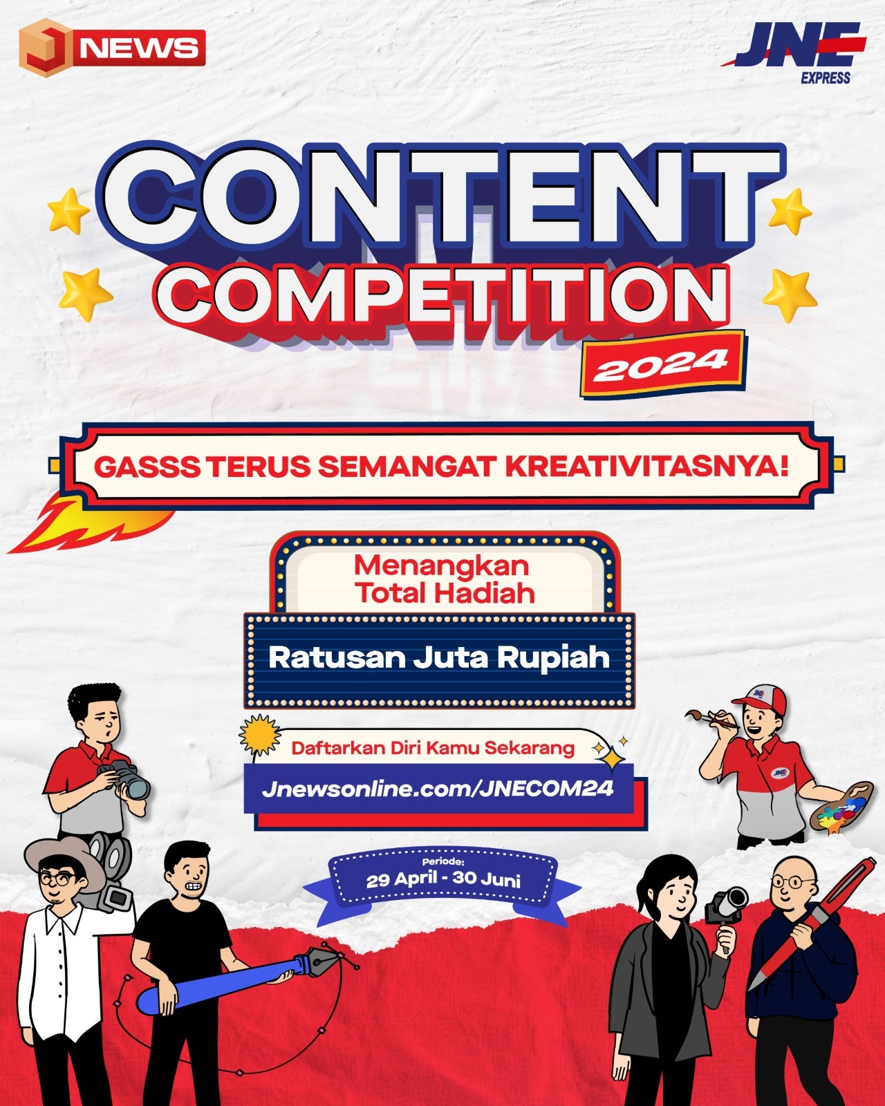 JNE Content Competition 2024 Kembali digelar.