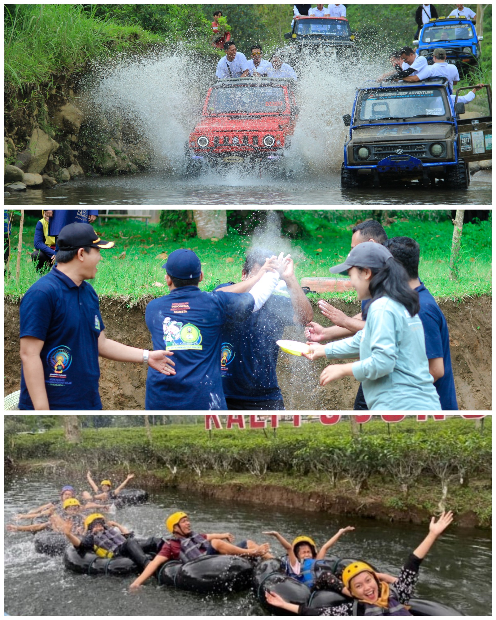 Ilustrasi paket wisata petualangan dan outbound yang disediakan di Kemuning.