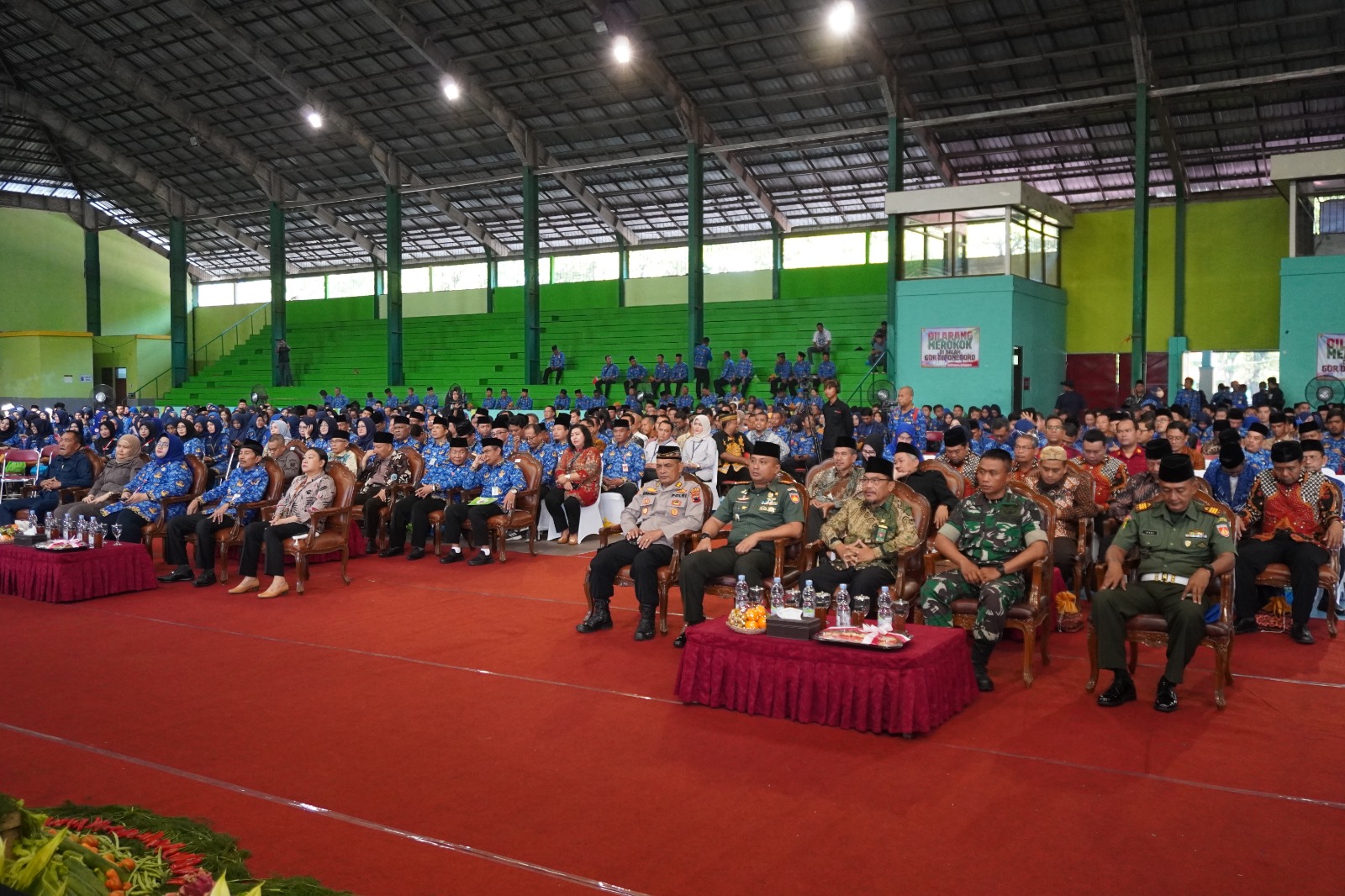 Acara halal bihalal yang digelar Pemkab Sragen dengan instansi lintas sektoral. (Ahmad Khairudin/Radar Solo)