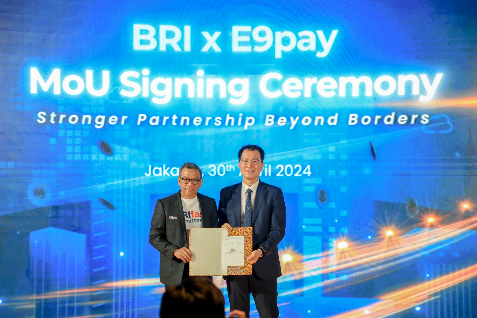 BRI jalin kerjasama remitansi dengan perusahaan Penyelenggara Transfer Dana (PTD) ternama di Korea Selatan yaitu E9pay Company Limited (E9pay Co., Ltd.).