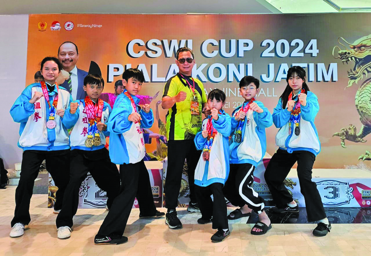 Sasana Eagle Fist Kungfu Fighting Solo dalam ajang CWSI Cup 2024 Piala KONI Jatim, 10-12 Mei lalu.