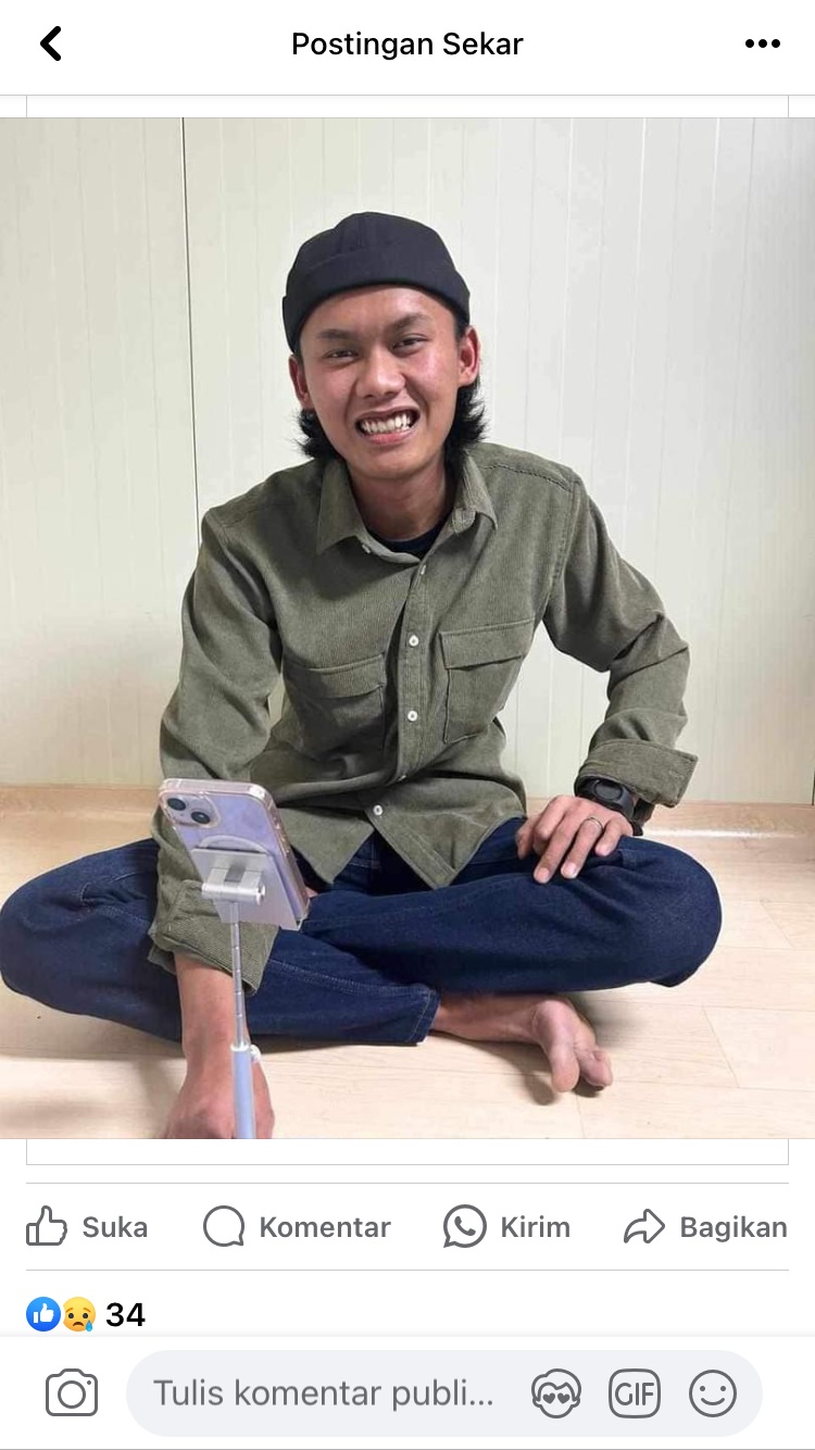 Nopian Dwi Rahmadi semasa hidup. (Dokumentasi Pribadi)