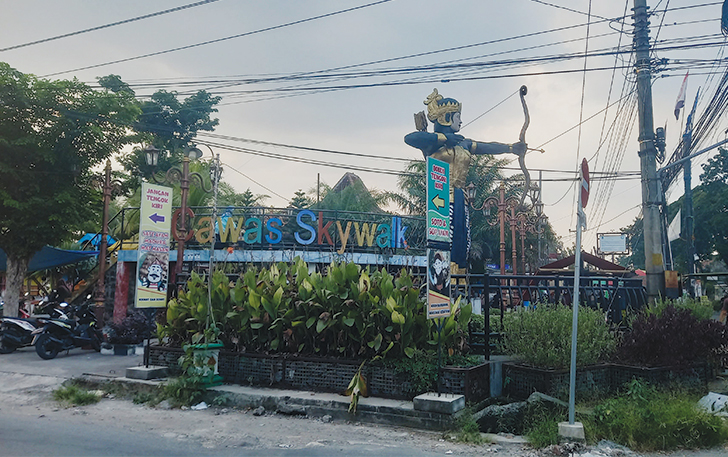 Suasana di Taman Skywalk, Cawas, Klaten.