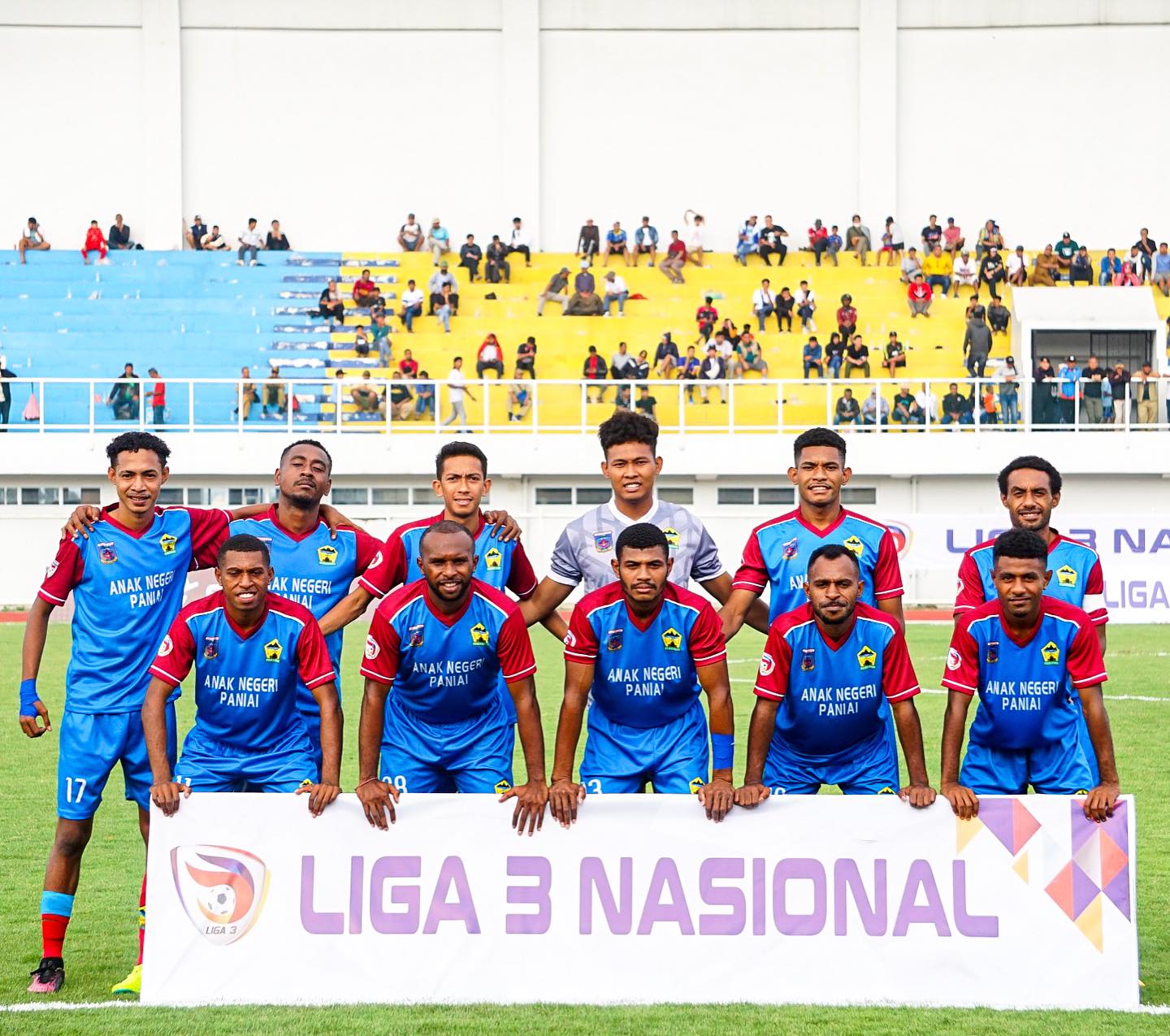 Skuad Persipani Paniai di ajang liga 3 nasional.