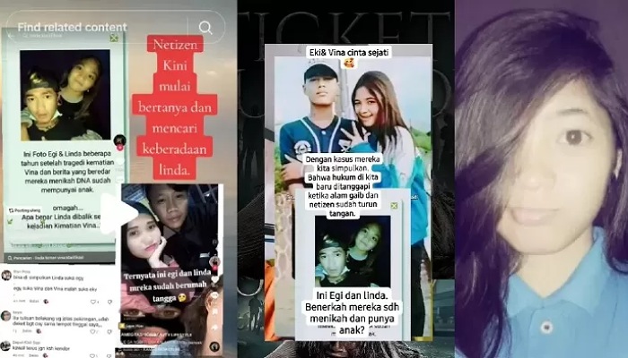 Beredar foto sahabat Vina Cirebon, Linda sedang merangkul Egi.