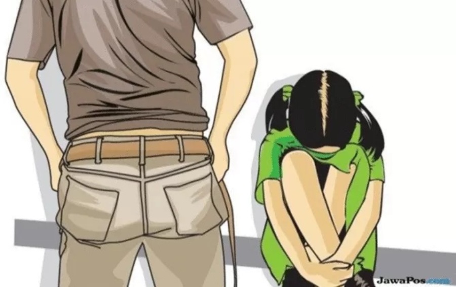 Ilustrasi rudapaksa terhadap anak. (Dok.Jawa Pos)