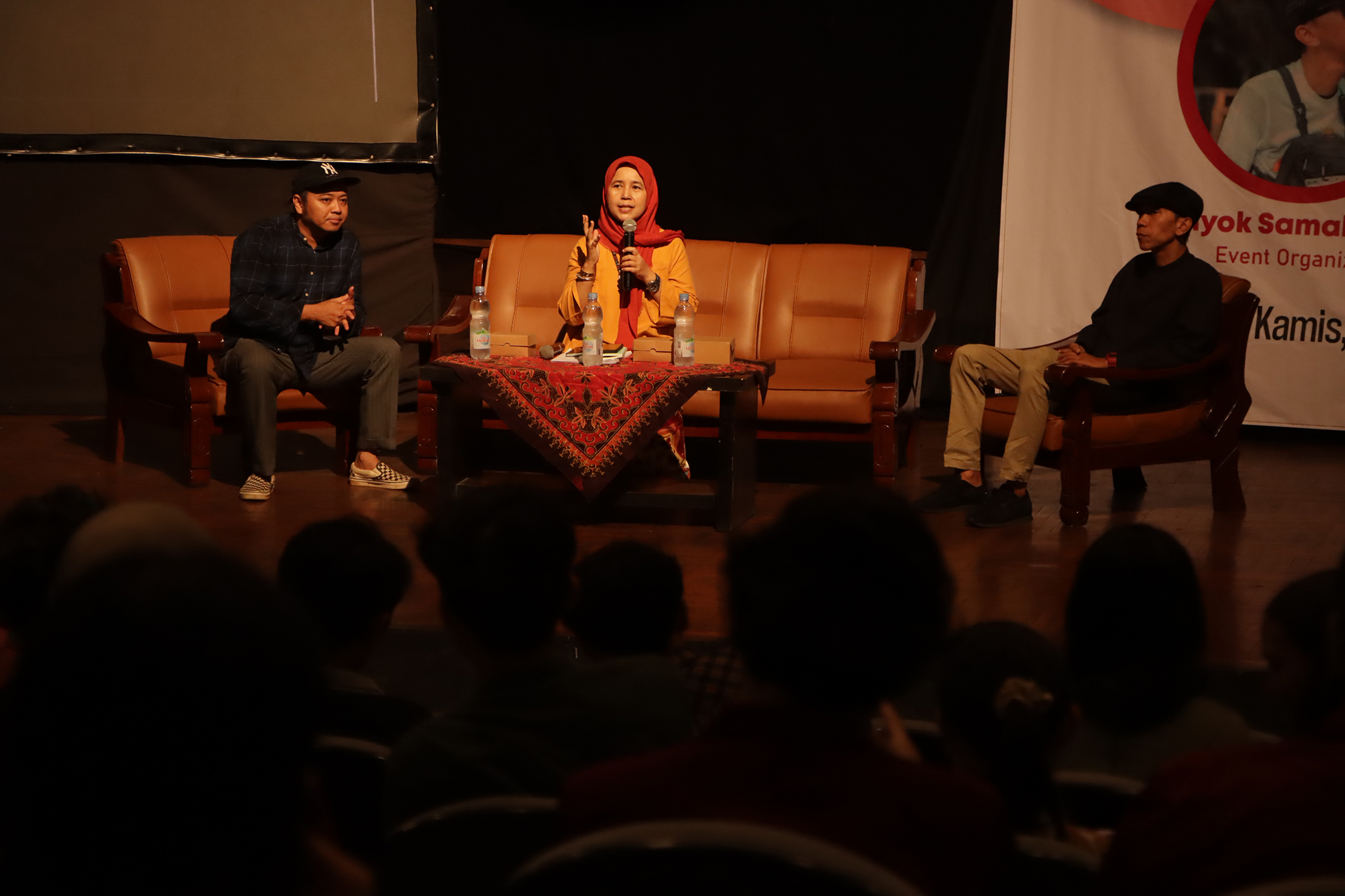 Seminar yang digelar Prodi Tata Kelola Seni FSP ISI Surakarta di Teater Kecil ISI Surakarta, Kamis (13/6).&nbsp;
