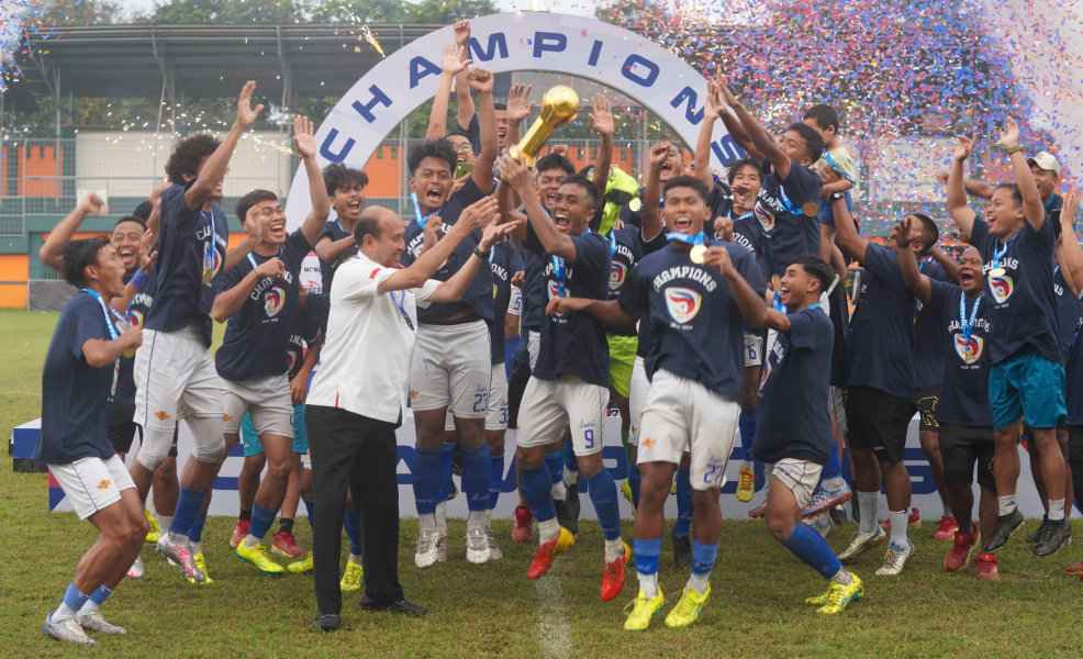 Adhyaksa Farmel FC juara Liga 3 2023/2024 putaran nasional.