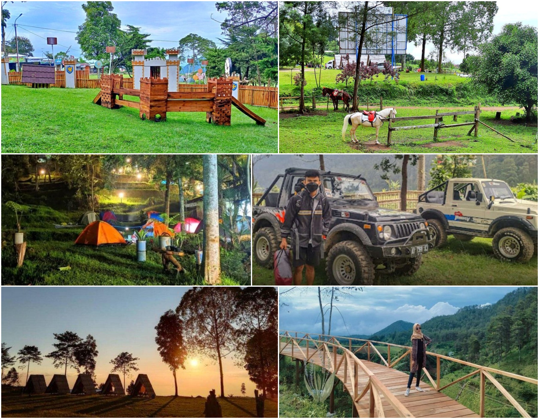 Kolase foto Tawangmangu Wonder Park