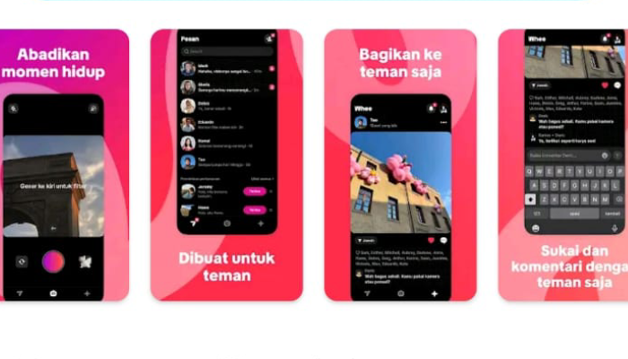 Aplikasi Whee yang diluncurkan TikTok, mirip dengan Instagram.
