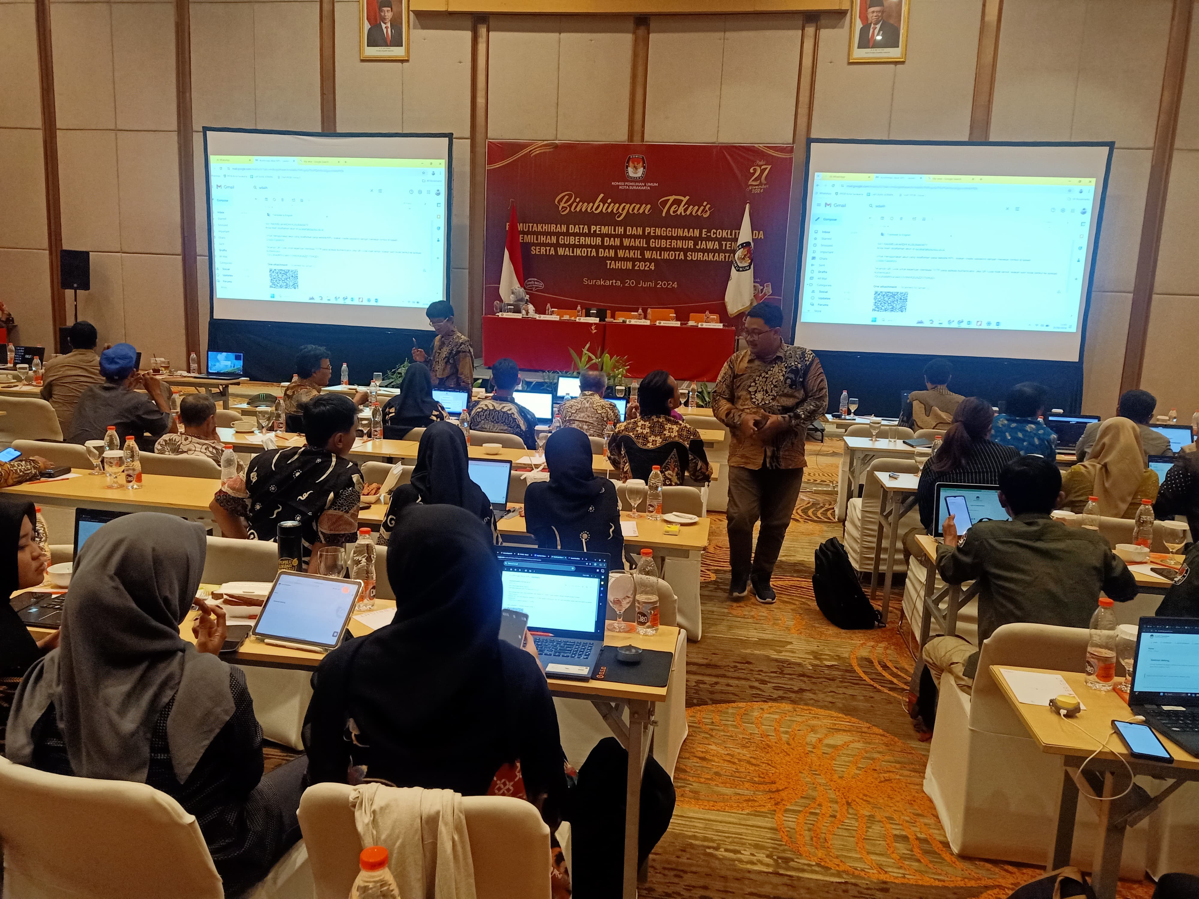 Bimtek pantarlih KPU Solo untuk Pilkada Solo. (SILVESTER KURNIAWAN/RADAR SOLO)