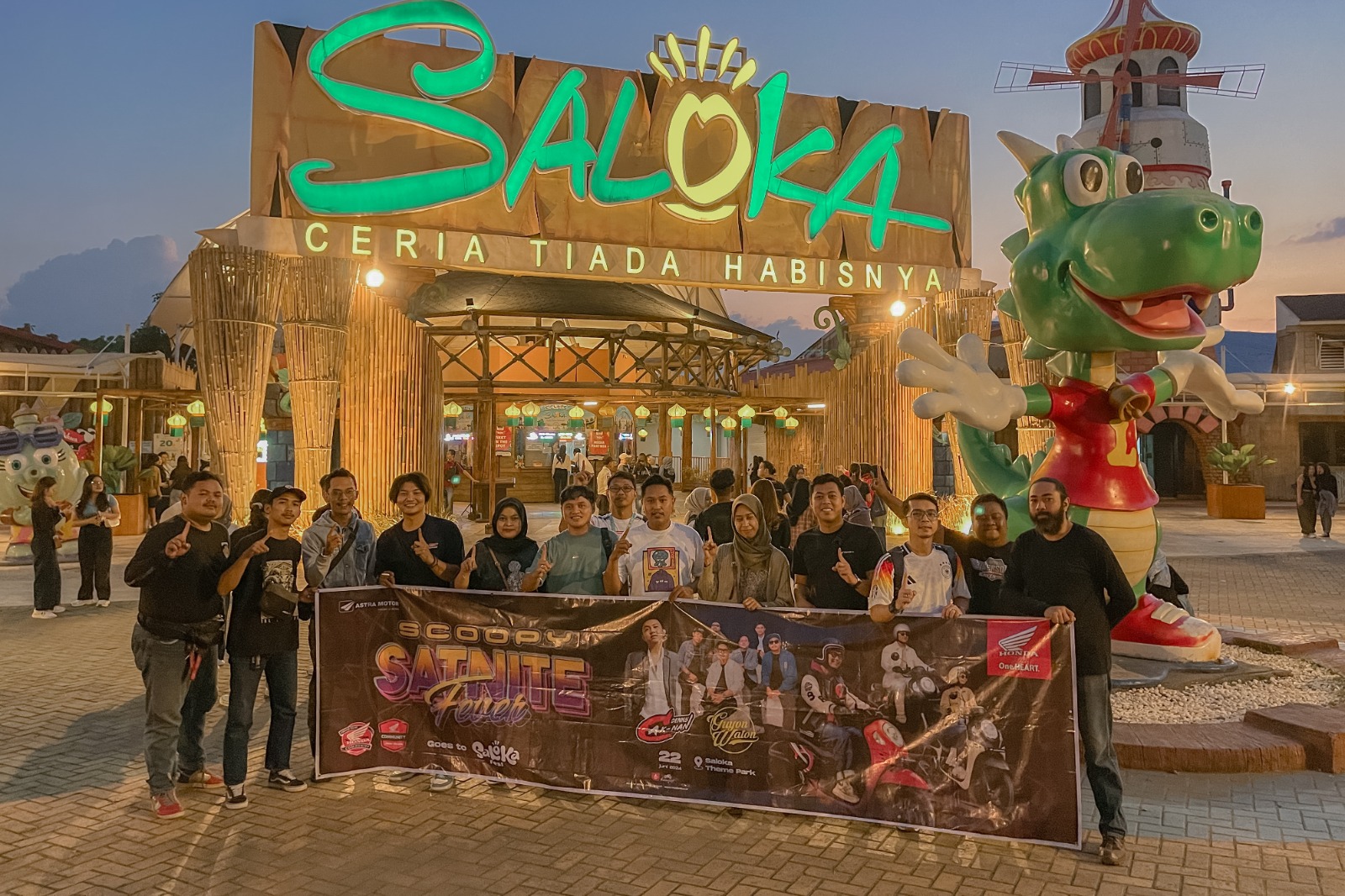 Pemilik motor Honda Scoopy mendapatkan tiket gratis nonton konser di Saloka Fest pada 22 Juni 2024.