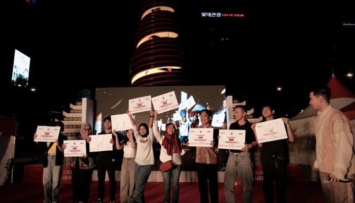 Pembagian doorprize BRI dalam event Festival Indonesia 2024 di Korea Selatan.