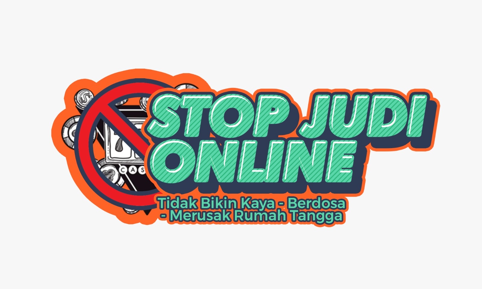 Stiker yang dibagikan Pemkab Sragen dalam rangka memberantas judi online di masyarakat. (Dokumentasi Pemkab Sragen)