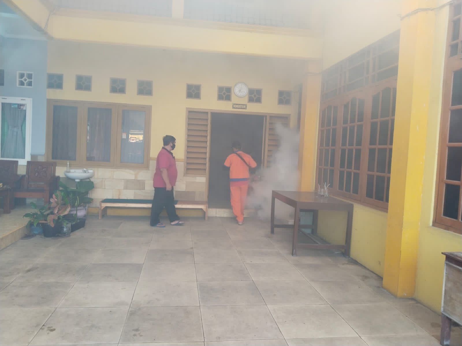 Fogging di Desa/Kecamatan Eromoko, Kabupaten Wonogiri, Rabu (3/7/2024).