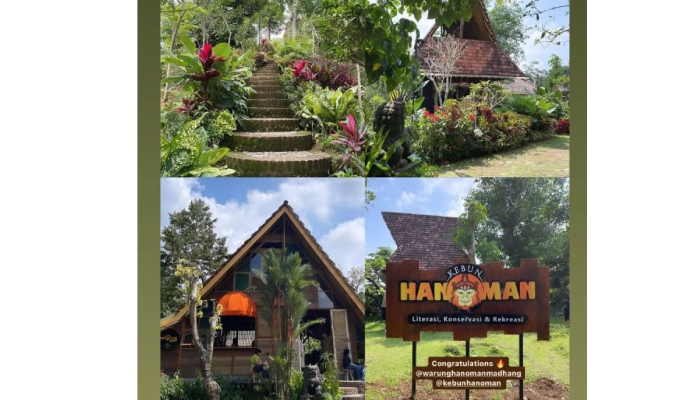 Suasana Kebun Hanoman yang asri dan alami di Desa Ngemplak, Kecamatan Karangpandan, Kabupaten Karanganyar.