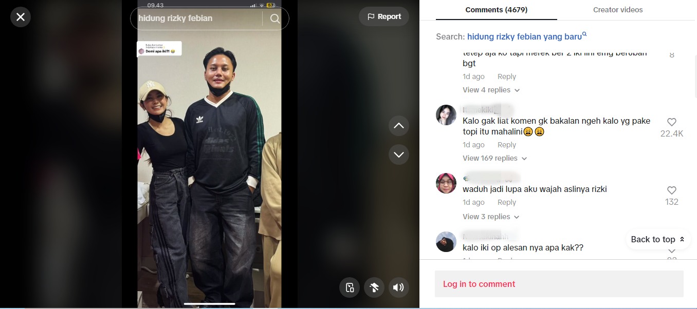 Sebuah video di Tiktok yang memperlihatkan wajah baru Rizky Febian. Diduga suami dari Mahalini ikut operasi plastik.