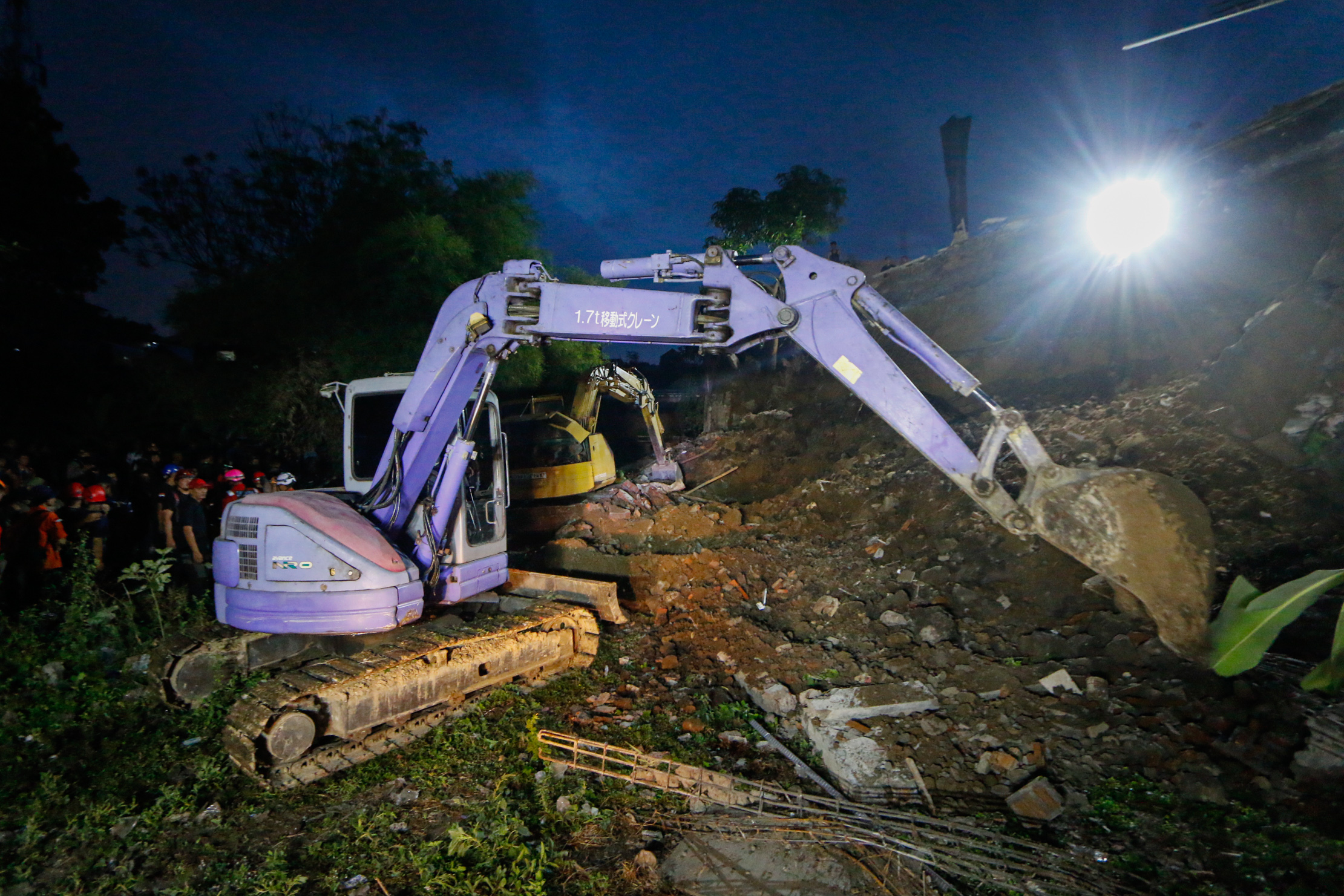 Lokasi tembok roboh di Kawasan Kampung Debegan, Kelurahan Mojosongo, Kecamatan Jebres Kamis (4/7) sore.