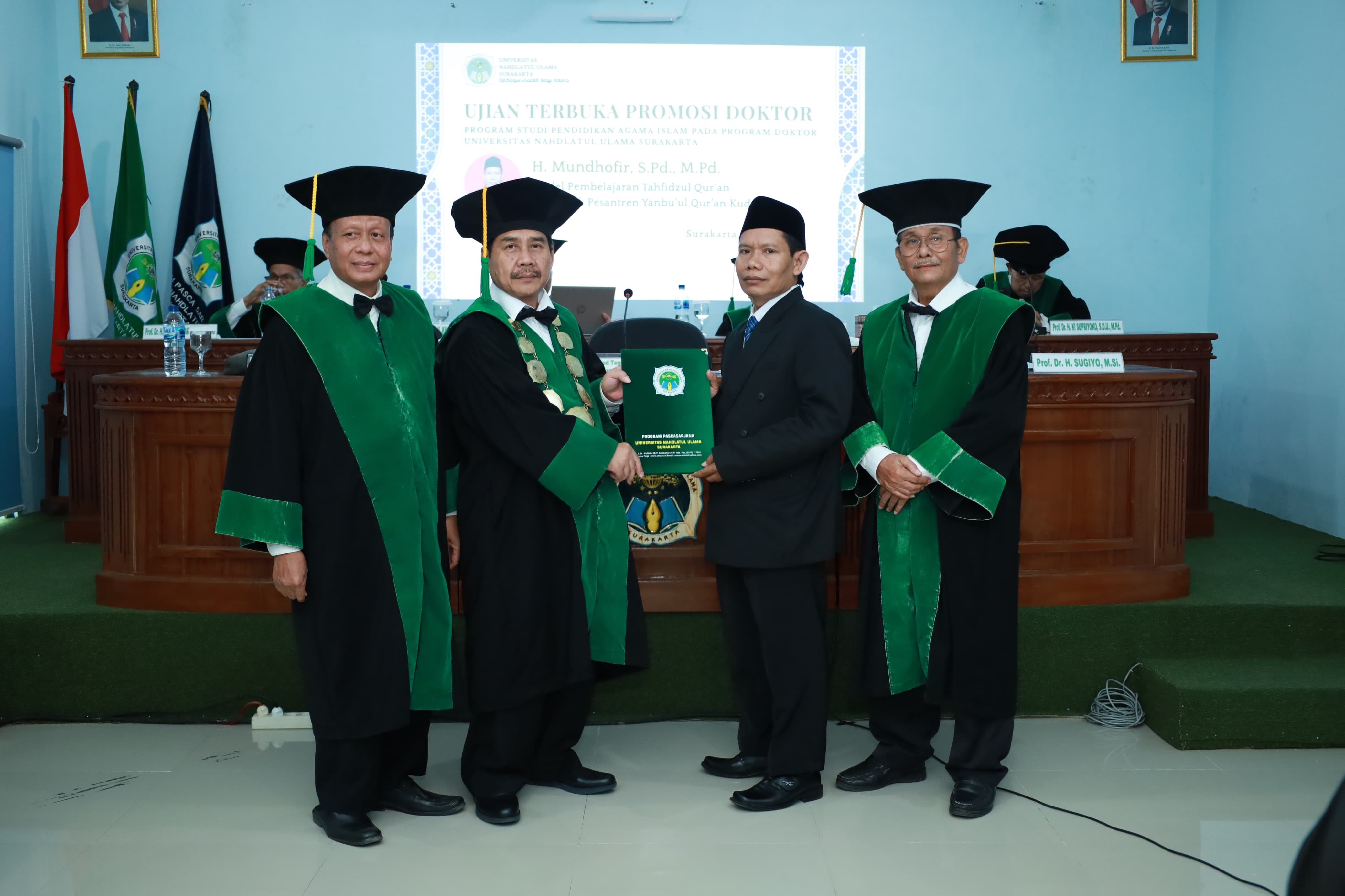 Sidang terbuka promosi doktor UNU Surakarta, Selasa (9/7).