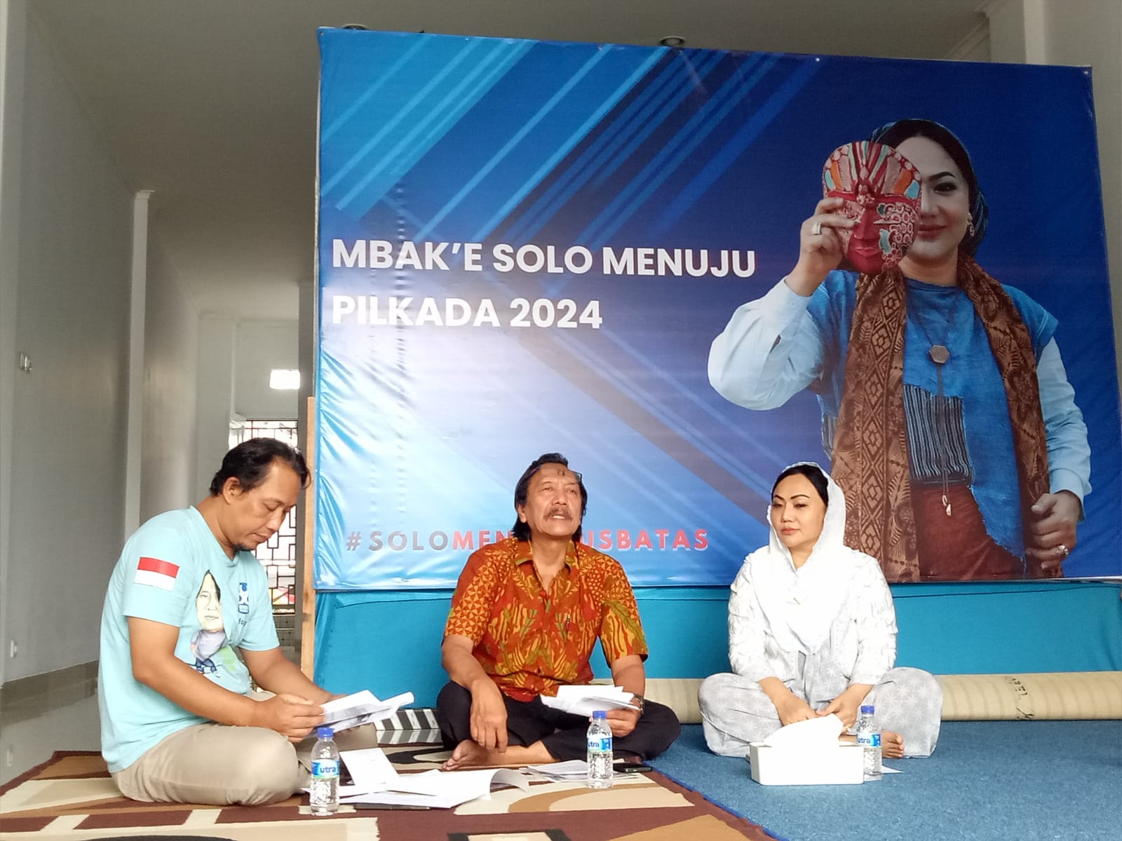 Diah Warih Anjari hadiri jumpa pers Merti Desa Kampung Bibis Kulon, Gilingan, Rabu (10/7/2024).
