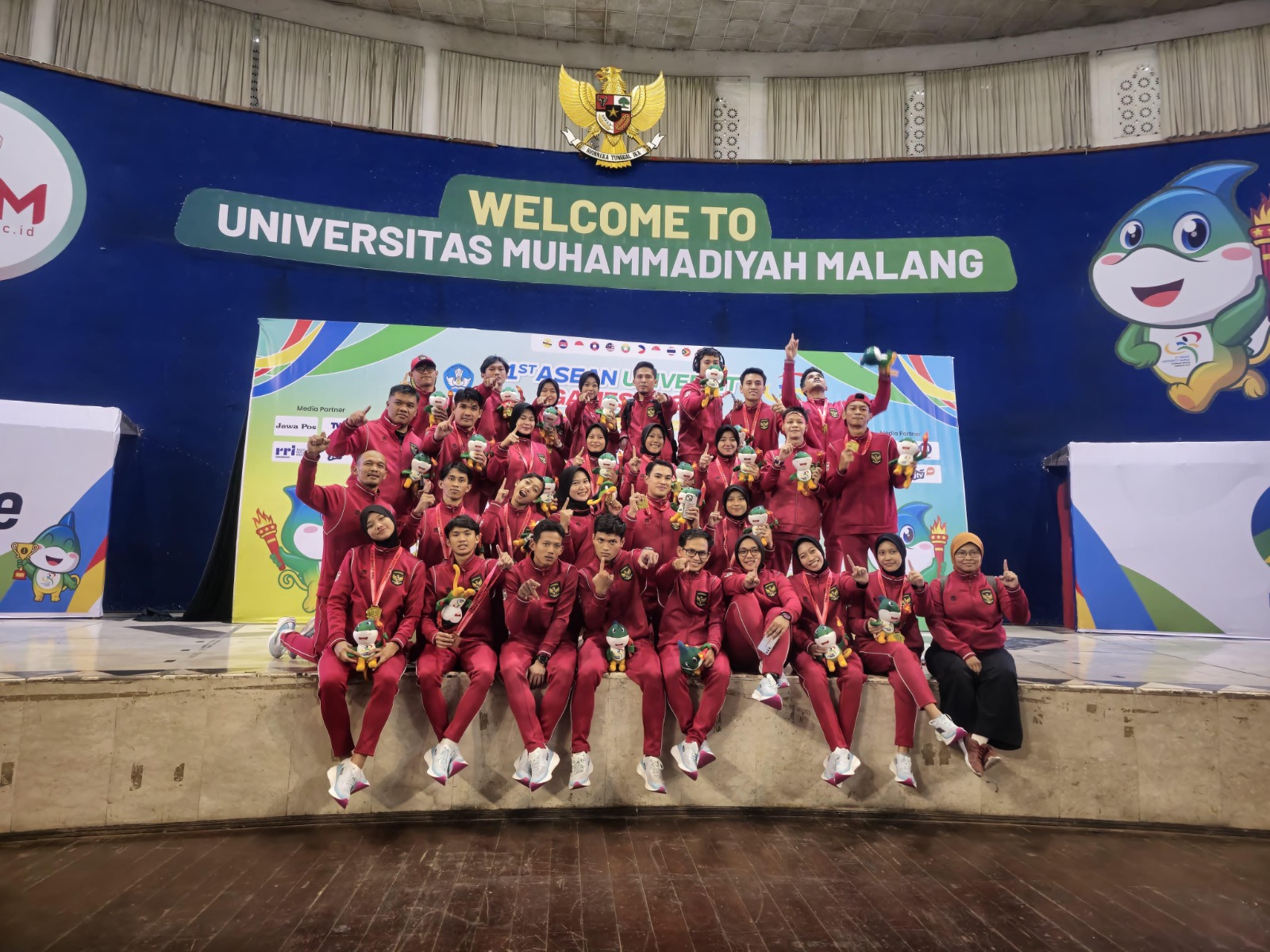 Wakil Indonesia di ajang ASEAN University Games (AUG) 2024 di Universitas Muhammadiyah Malang (UMM).