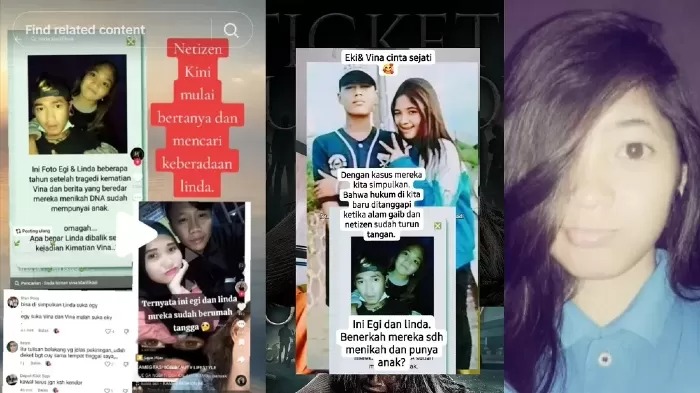 Beredar foto sahabat Vina Cirebon, Linda sedang merangkul Egi.