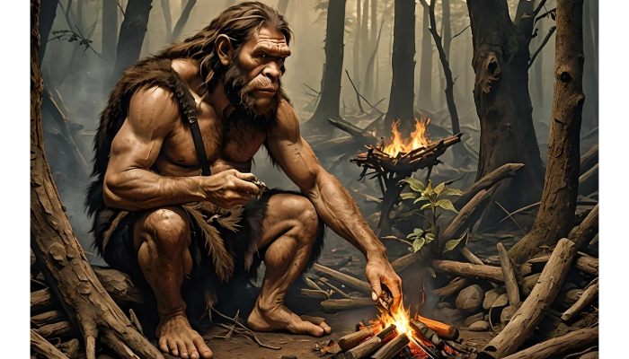 Ilustrasi manusia purba.