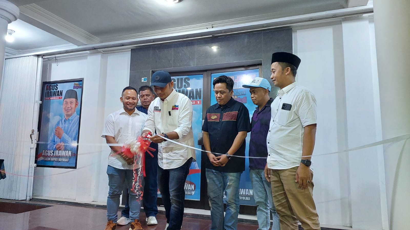 Peresmian Rumah Juang Relawan Cinta Kami untuk Boyolali di Boyolali Kota, Sabtu (27/7/2024).