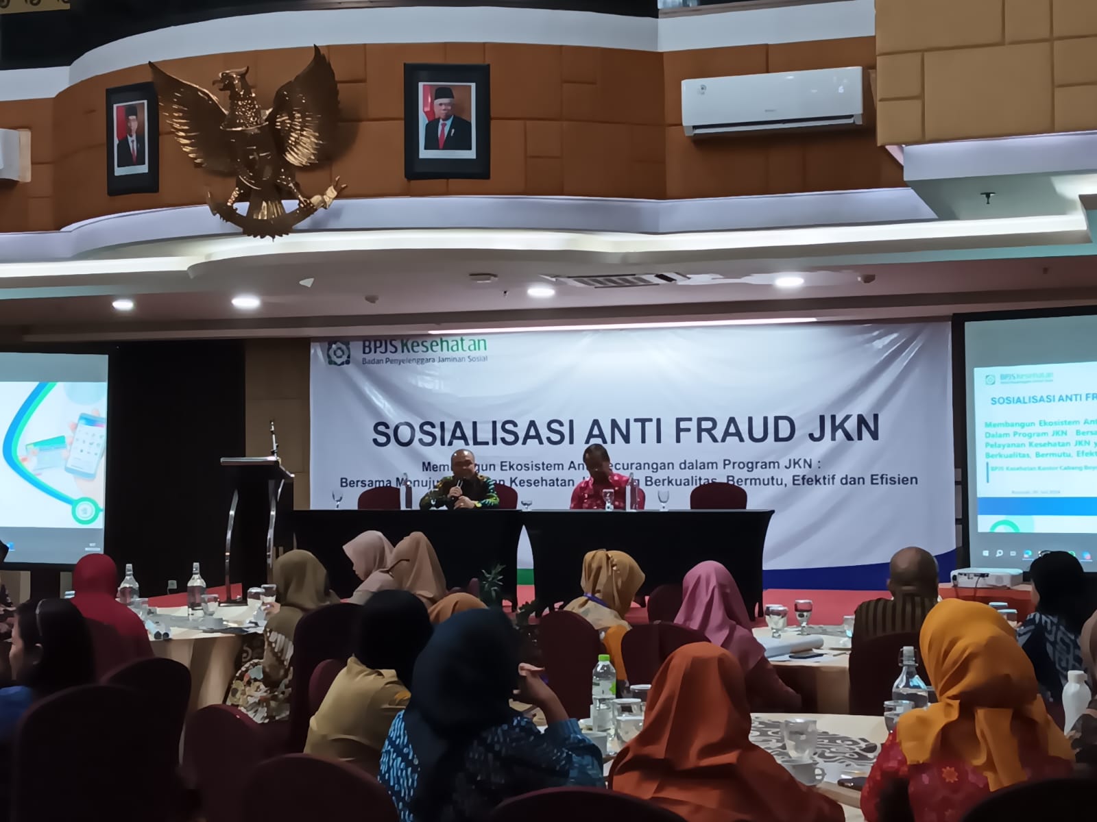 BPJS Kesehatan Cabang Boyolali gelar sosialisasi anti fraud JKN di salah satu hotel di Klaten, Selasa (30/7/2024).