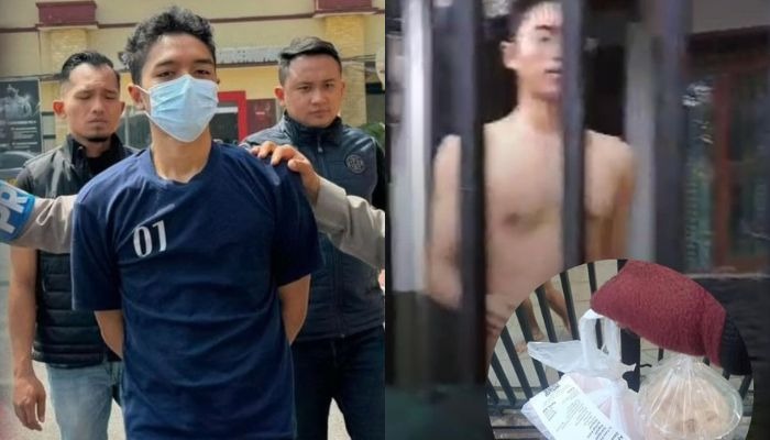 Pria di Bandung nekat ambil orderan ojek online tanpa menggunakan busana.