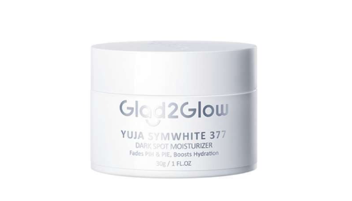 Glad2Glow Yuja SymWhite 377 Dark Spot Moisturizer.