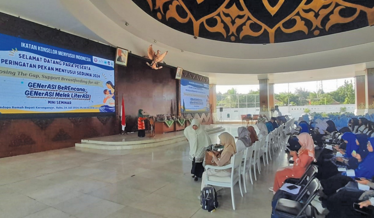 SOSIALISASI: Seminar Generasi Berencana, Generasi Melek Literasi yang digelar di Pendapa Rumah Dinas Bupati Karanganyar, belum lama ini.