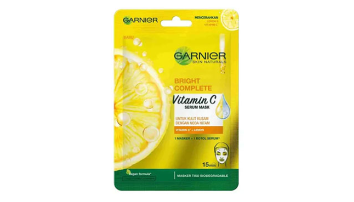 Garnier Bright Complete Vitamin C Serum Mask.