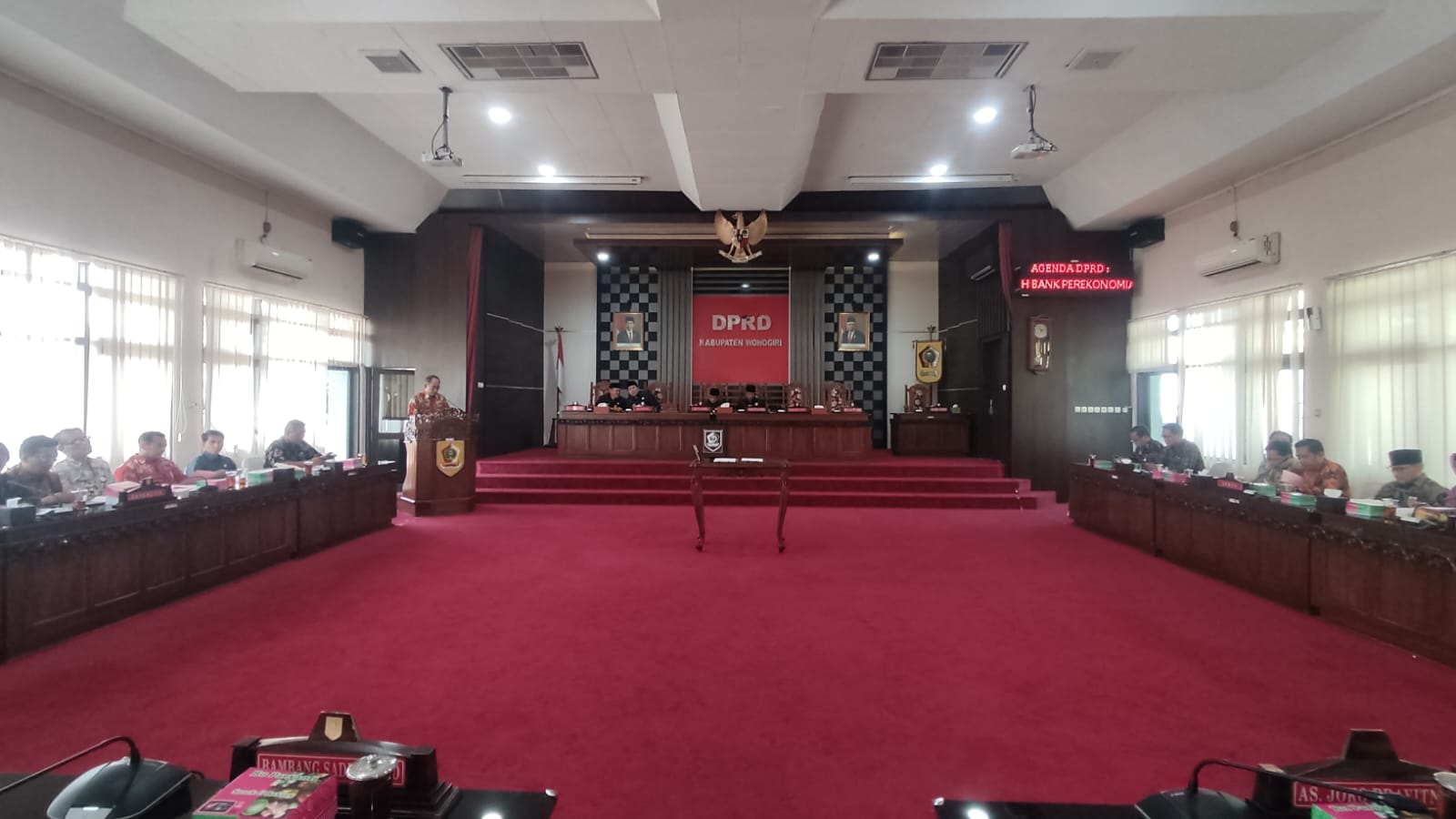 Rapat paripurna terakhir yang diikuti anggota DPRD Wonogiri periode 2019-2024, Sabtu (10/8/2024).