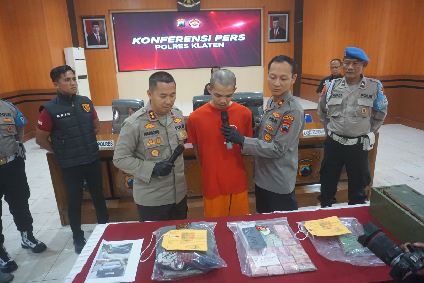 Pelaku pencurian di Jambukidul, Kecamatan Ceper, Klaten dibekuk. (Angga Purenda/Radar Solo)