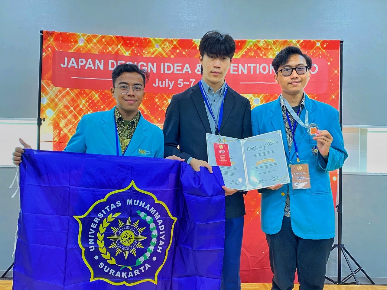 Wakil UMS yang terjun di kompetisi Internasional Japan Design, Idea and Invention Expo (JDIE) 2024 di Jepang.