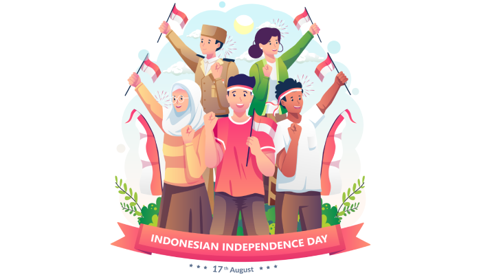 Ilustrasi peringatan Hari Kemerdekaan RI.